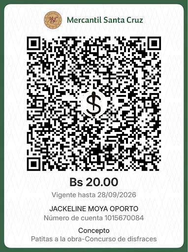 Código QR de pago para la inscripción